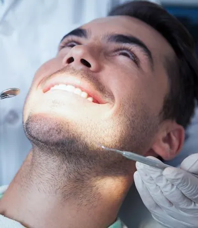 man receiving cosmetic dentistry services at Southview Dental Care